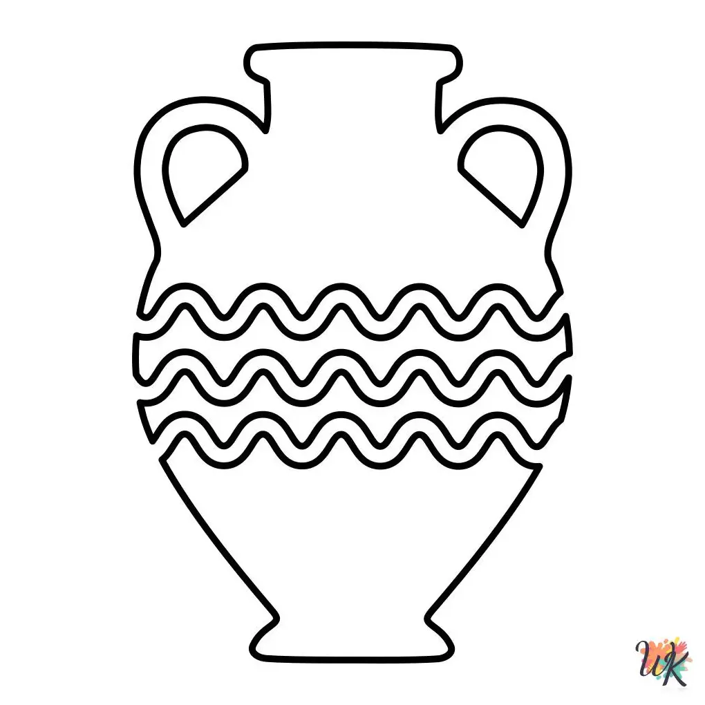 21 Pottery Coloring Pages For Kids - ColoringPagesWK.com