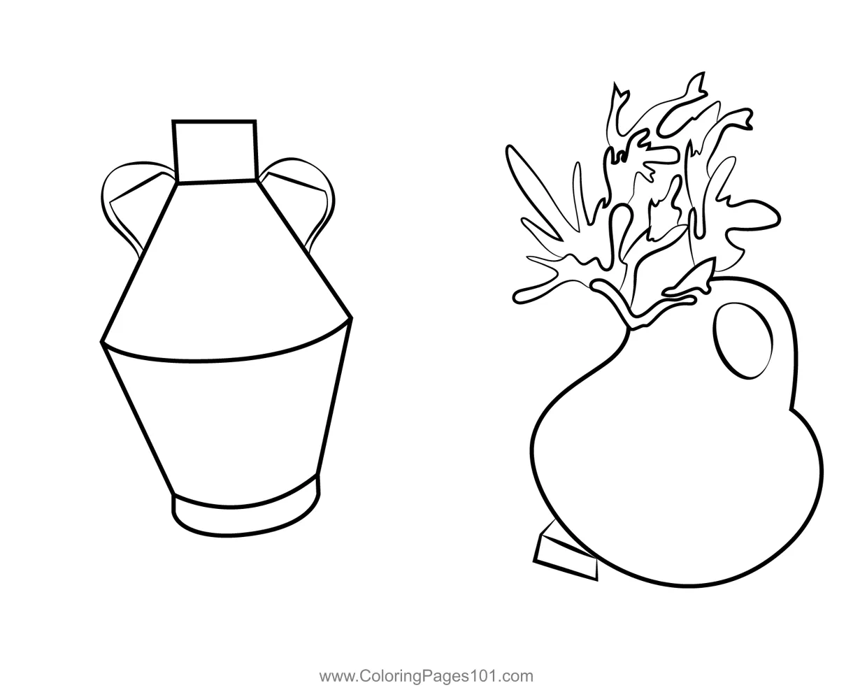 Metallic Pottery Coloring Page for Kids - Free Crocodile Printable