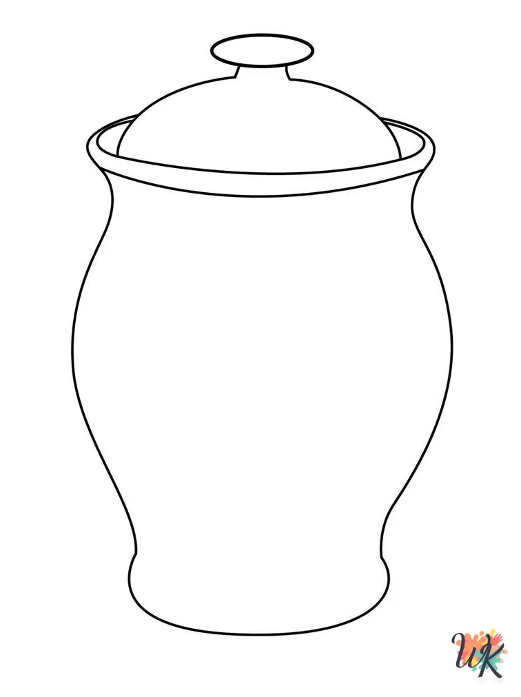 21 Pottery Coloring Pages For Kids - ColoringPagesWK.com