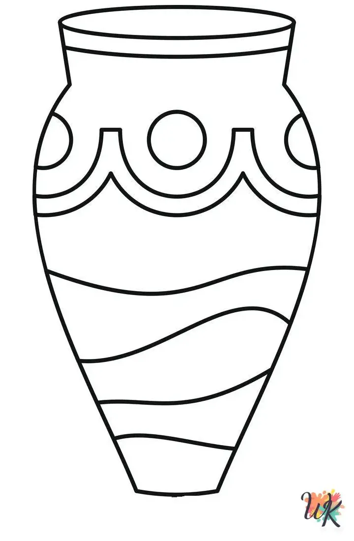 21 Pottery Coloring Pages For Kids - ColoringPagesWK.com