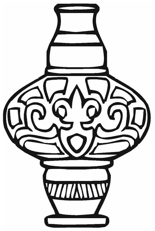 Vase & pottery coloring page cool coloring pages, flower coloring printable coloring page