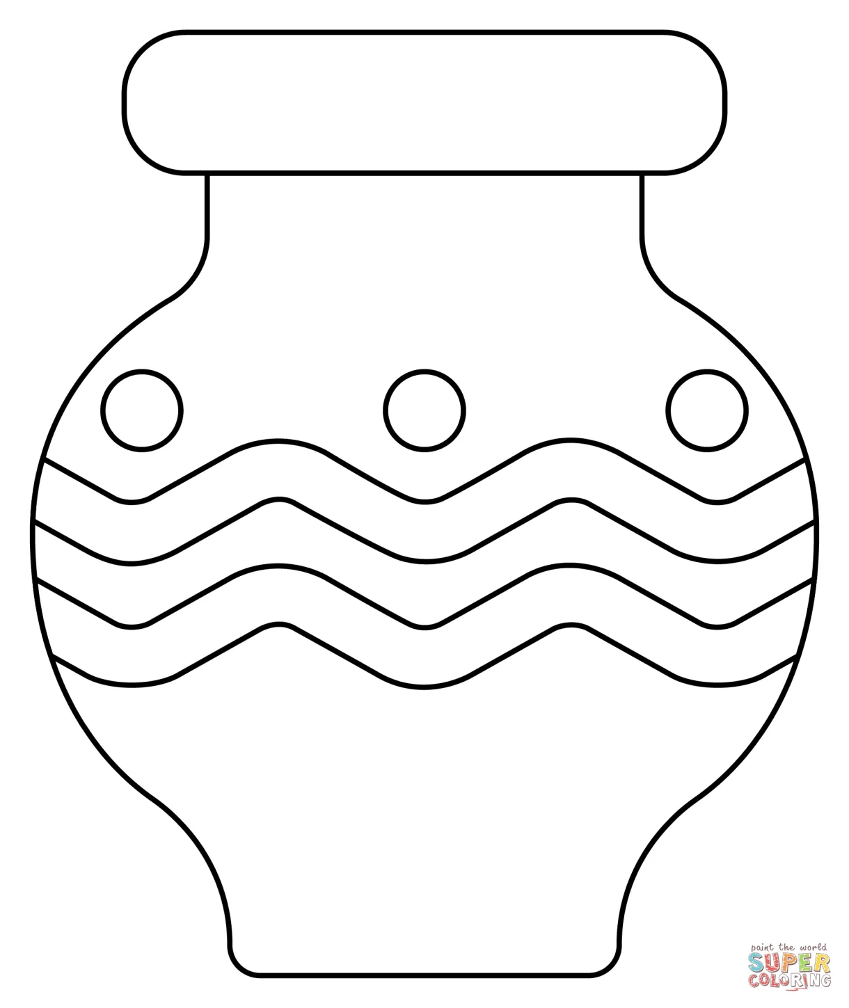 Vase coloring page free printable coloring pages