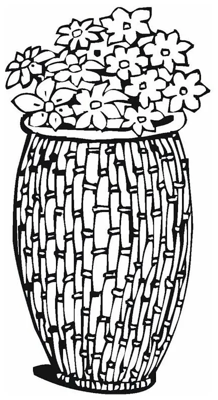 Vase & pottery coloring page coloring pages, color, colorful pictures
