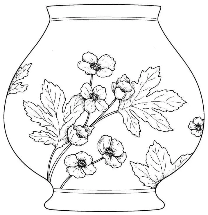 Vase pottery coloring page diy vase vase shapes coloring pages my xxx printable coloring page