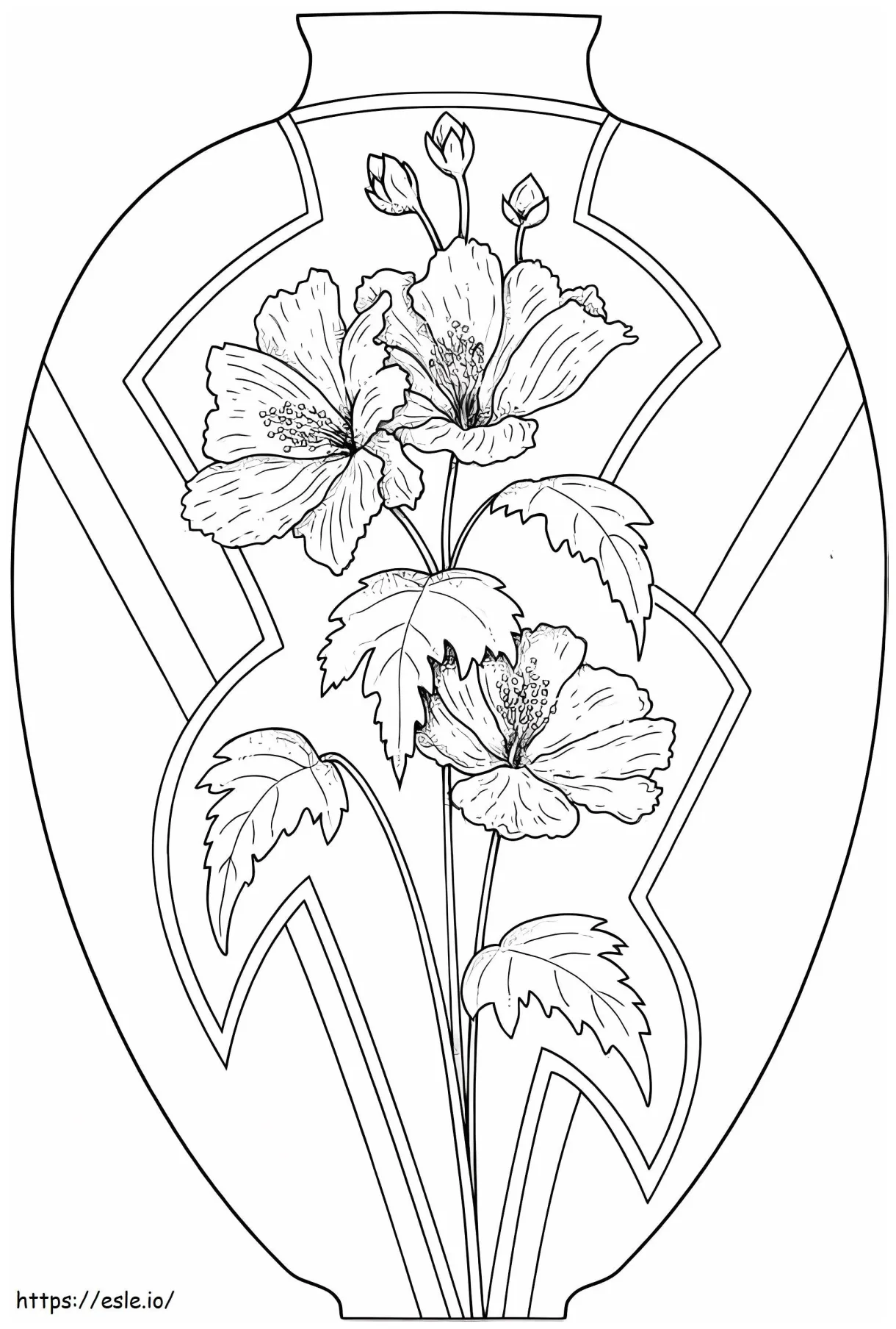 Vase 1 coloring page