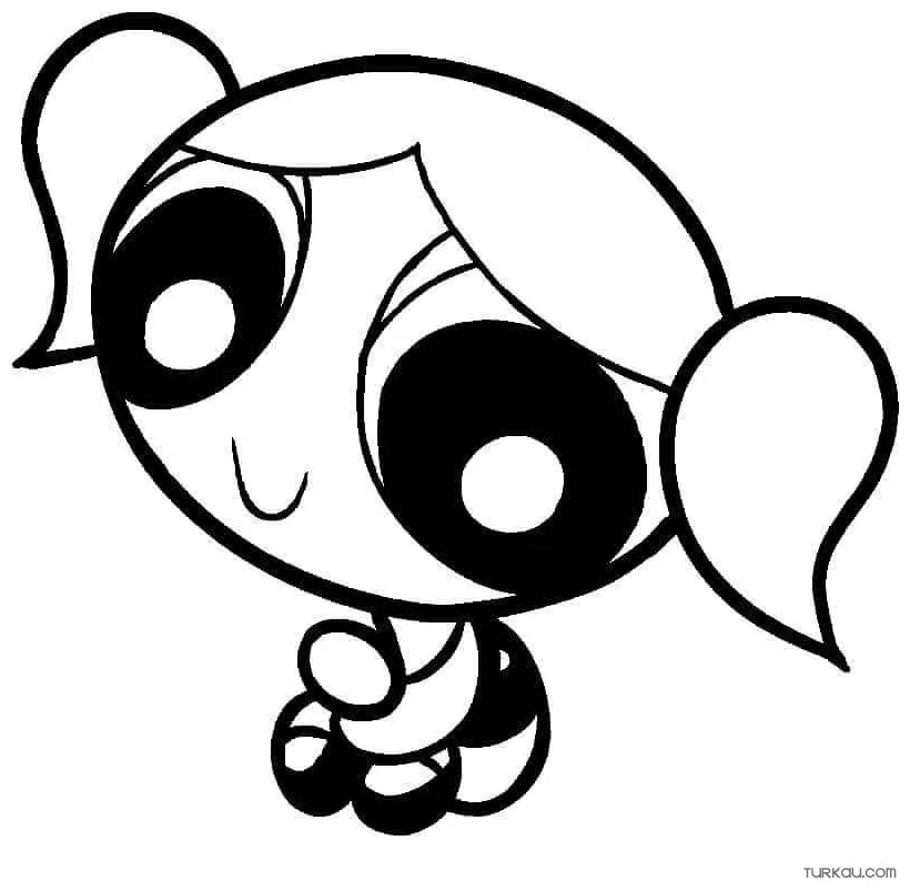 Powerpuff girls drawing coloring page for girls » turkau