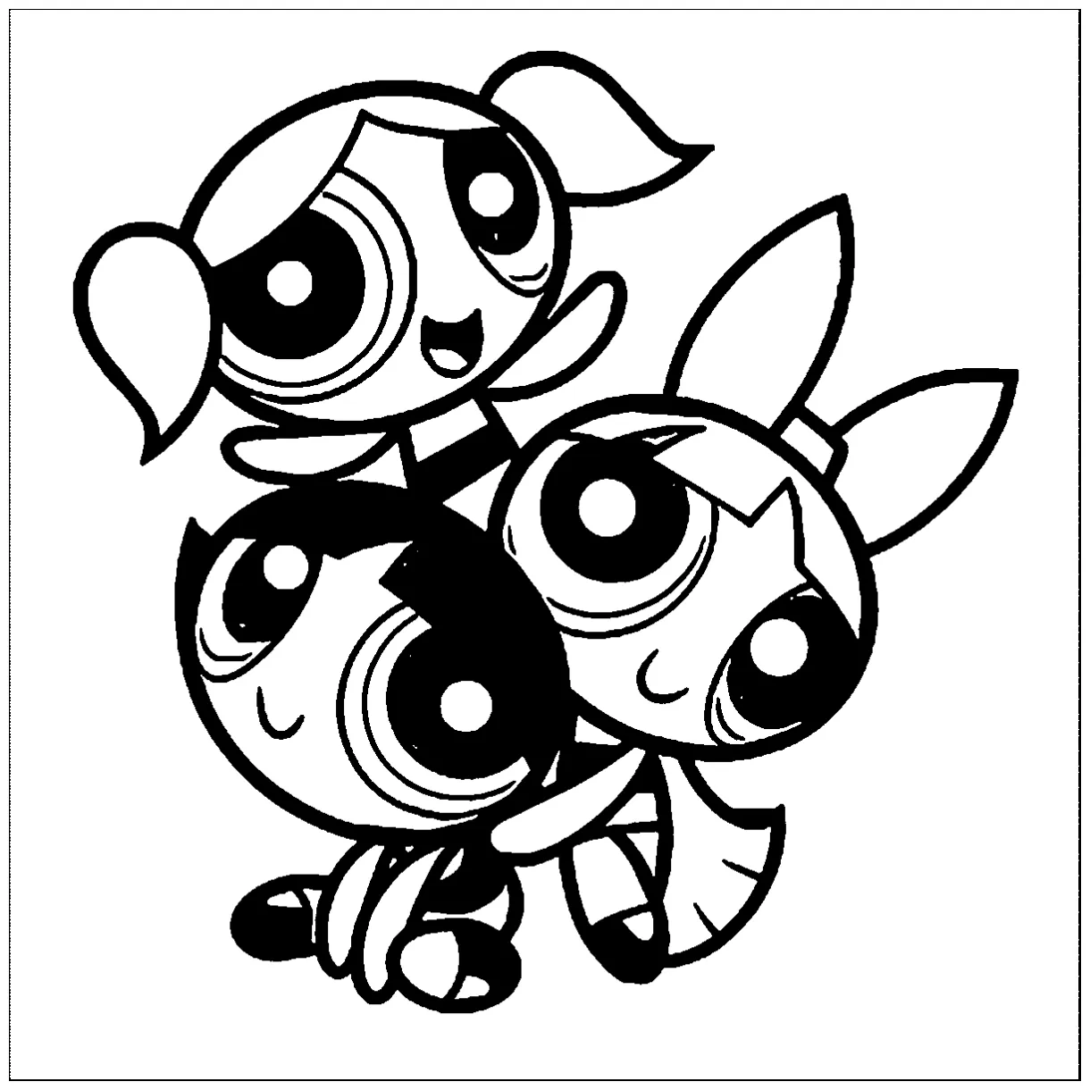 Powerpuff girls coloring page
