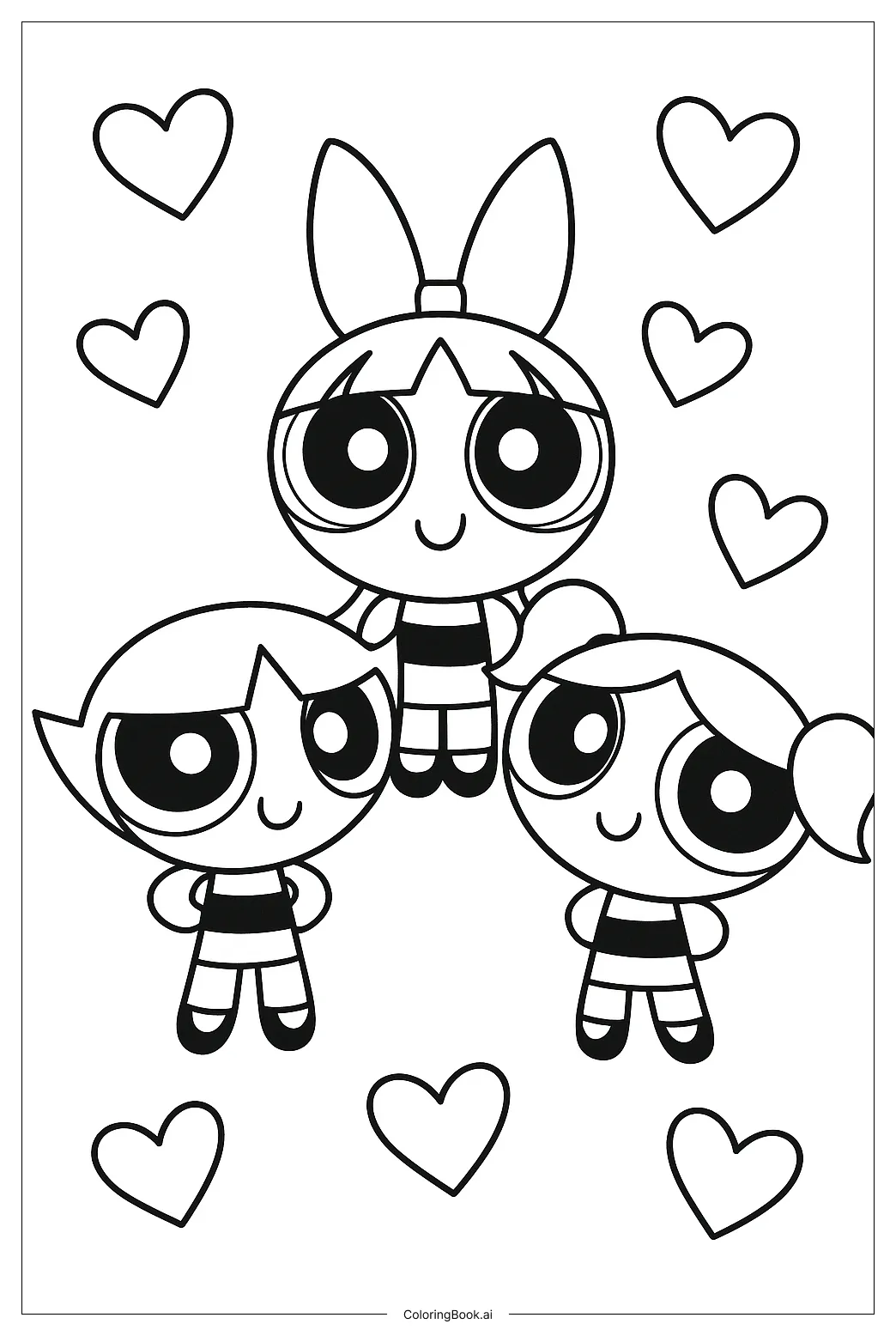 17 powerpuff girls coloring pages free pdf & png printables