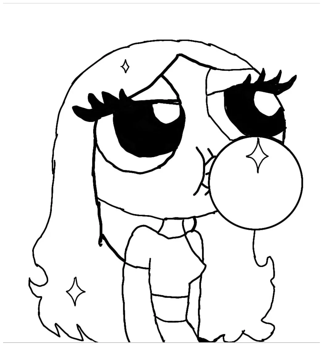Powerpuff girls coloring page free printable coloring pages