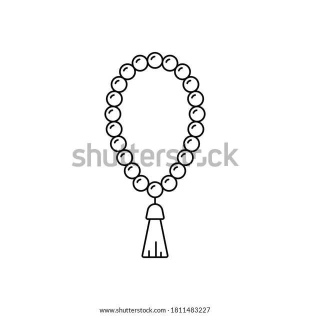 713 prayer beads line art s, s, 3d objects, & vectors