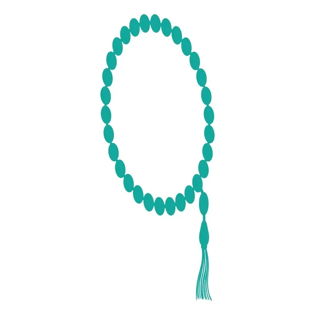 Premium vector prayer beads icon