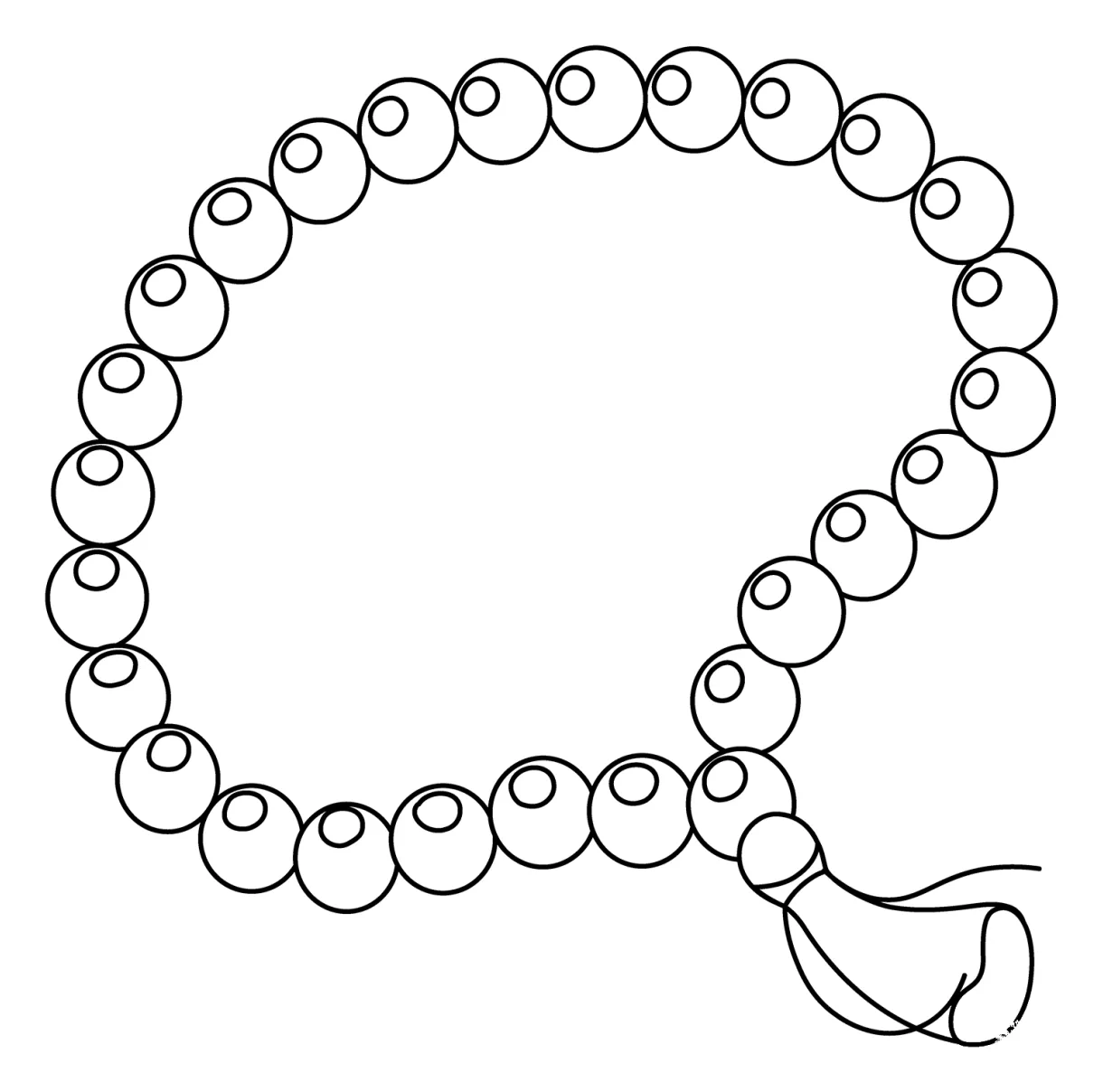 Prayer beads emoji coloring page colouringpages