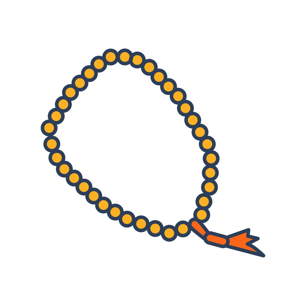 Prayer beads vector icon 16612356 vector art at vecteezy