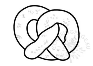 Pretzel coloring page