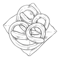 Pretzel coloring page free printable coloring pages