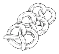 Pretzel coloring page free printable coloring pages