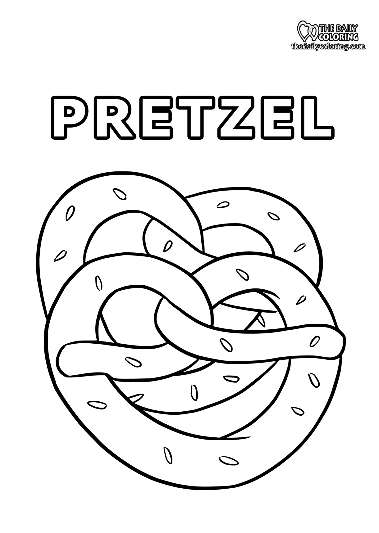 Pretzel coloring pages coloring home