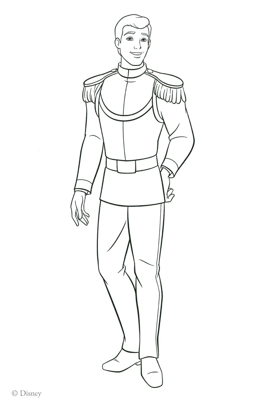 Coloring pages of prince charming