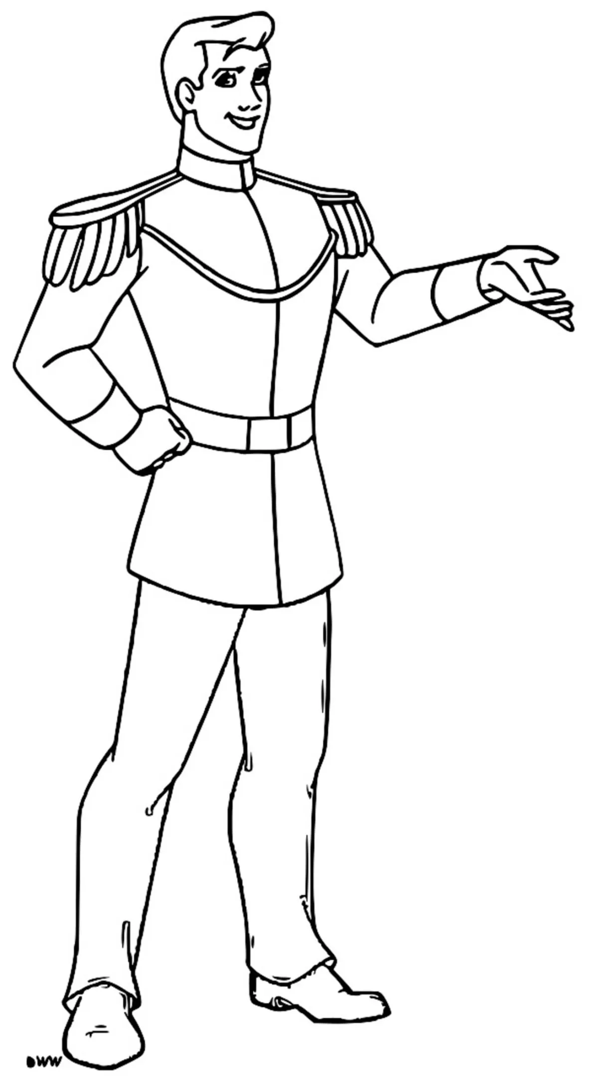 Prince Charming Coloring Page 1 | Wecoloringpage.com