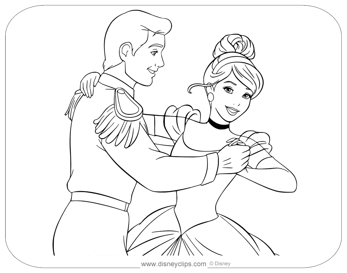 Coloring pages of prince charming