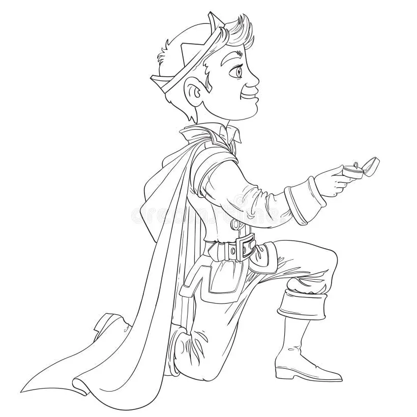 Coloring pages of prince charming