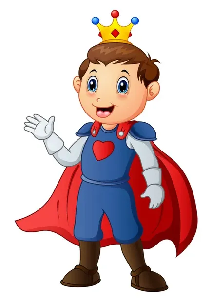 Cute little prince ⬇ Vector Image by © Dazdraperma | Vector Stock 86259626