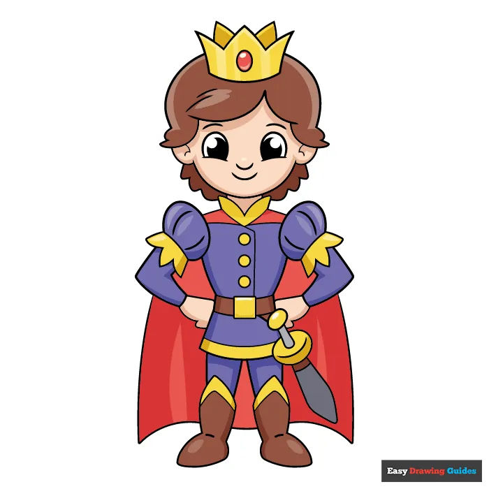 How to Draw a Prince - Really Easy Drawing Tutorial