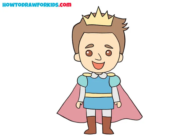 How to Draw a Prince - Easy Drawing Tutorial For Kids