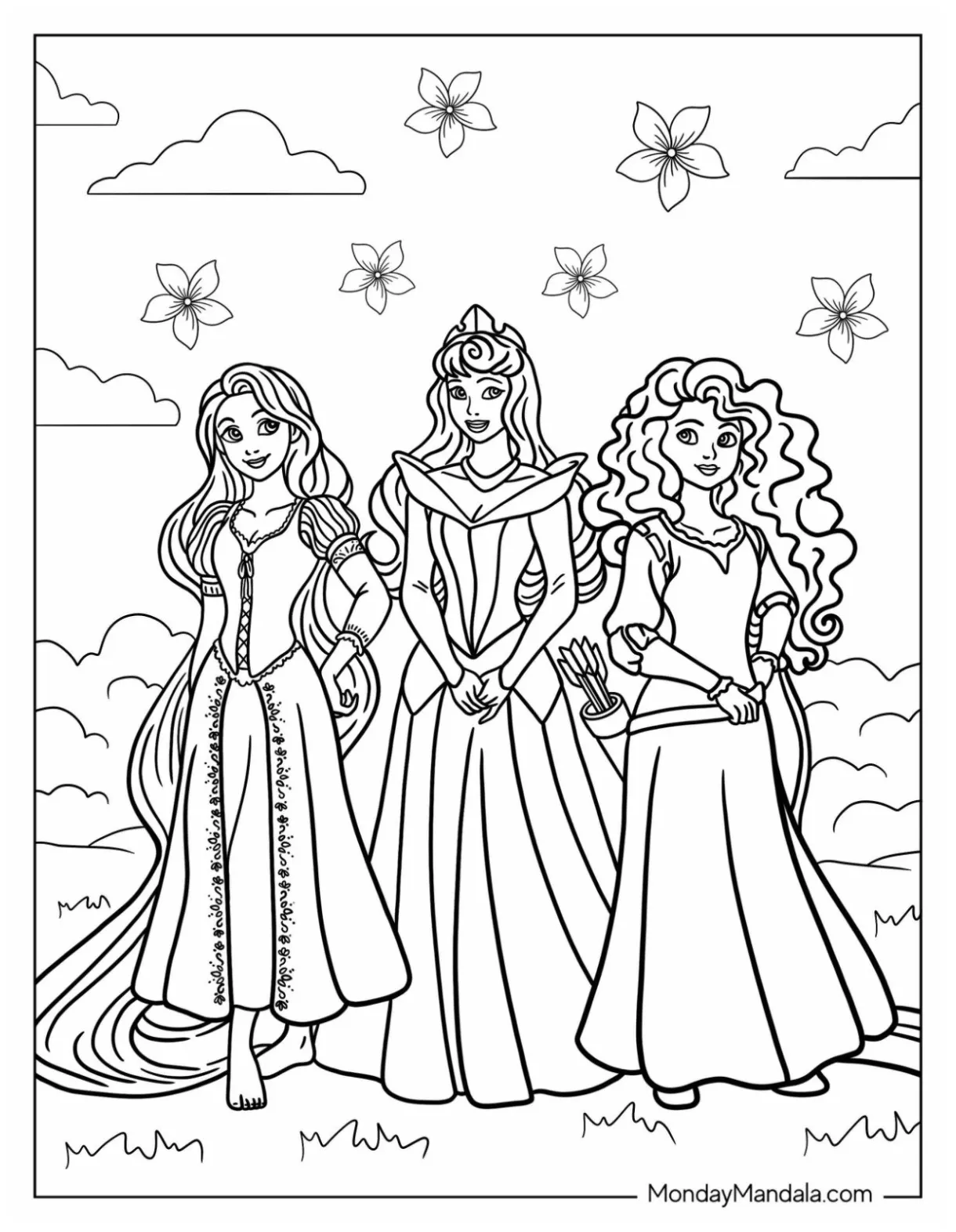 Princess coloring page