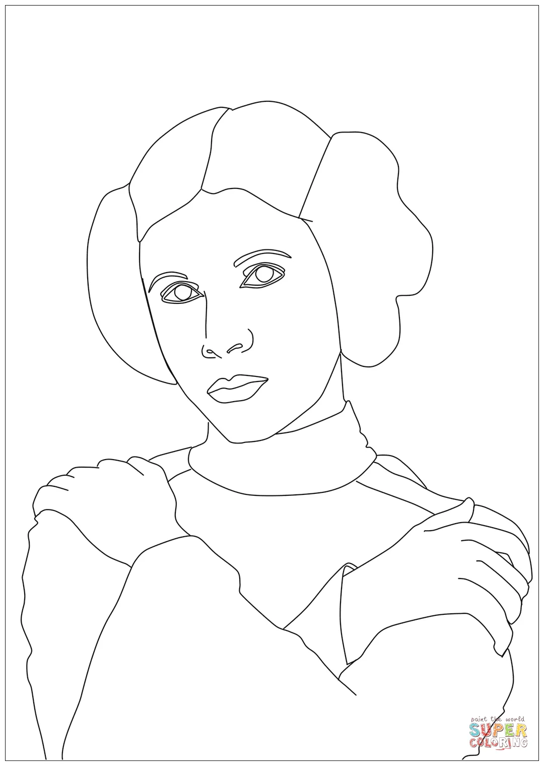 Collection of Princess Leia Coloring Pages - Free Printable