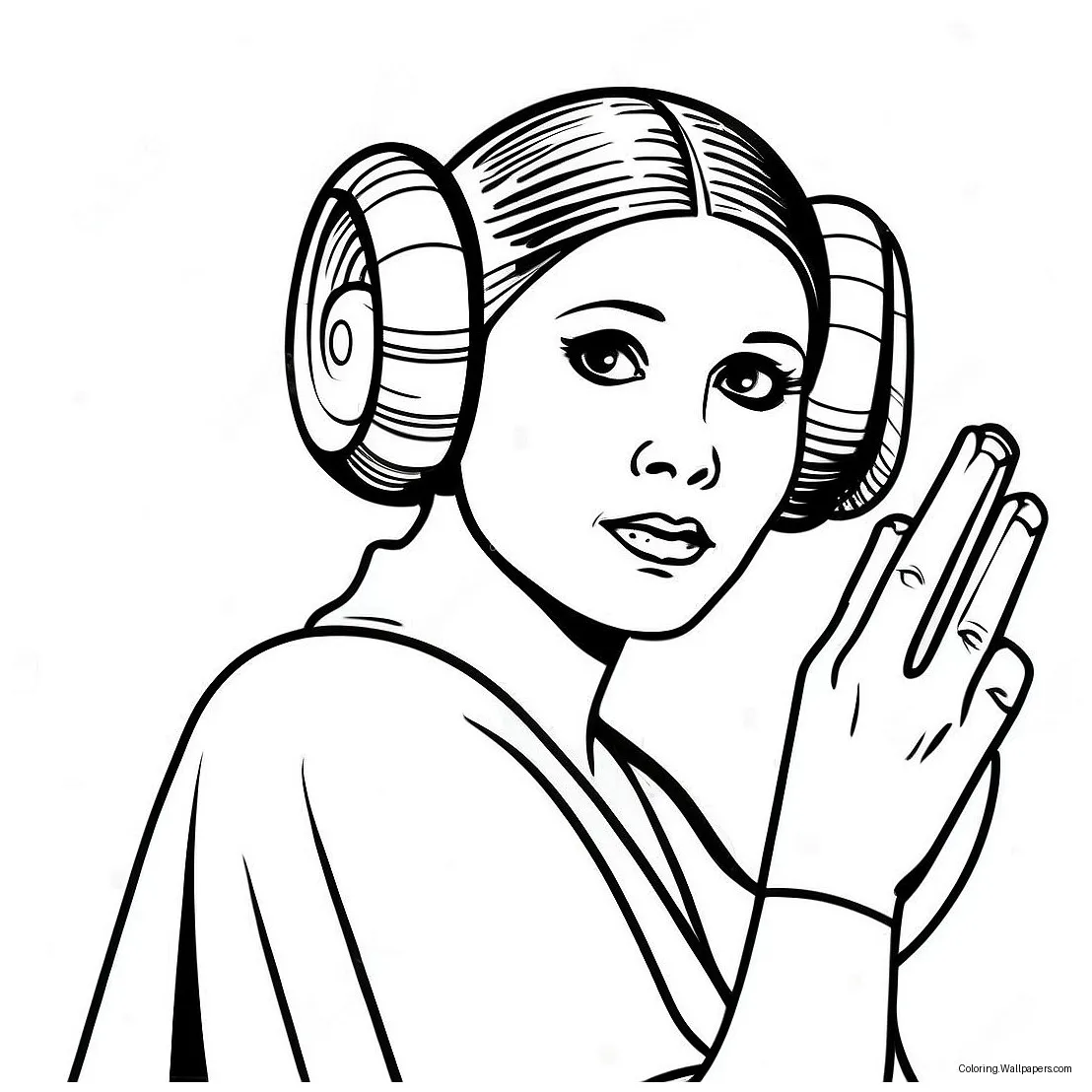 Princess Leia Coloring Page (17670-13949)