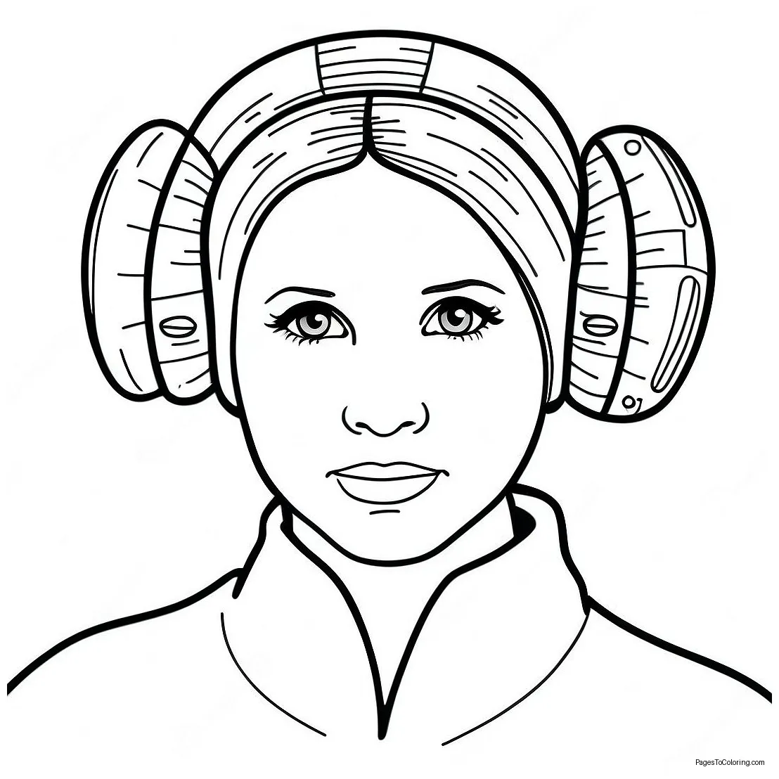 Princess Leia Coloring Page (17671-14408)