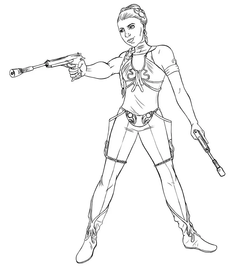 Amazing Princess Leia Coloring - Play Free Coloring Game Online