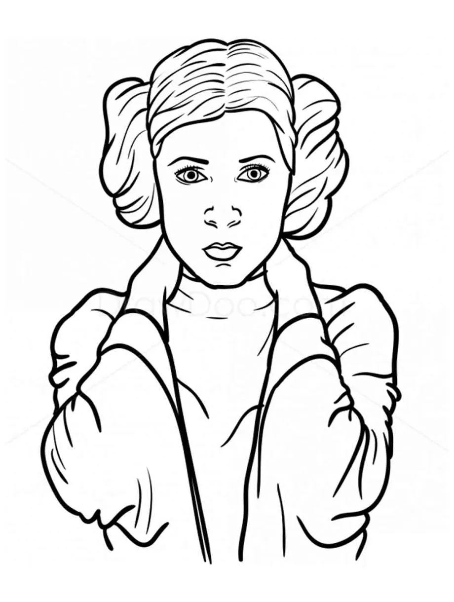 Princess Leia coloring pages