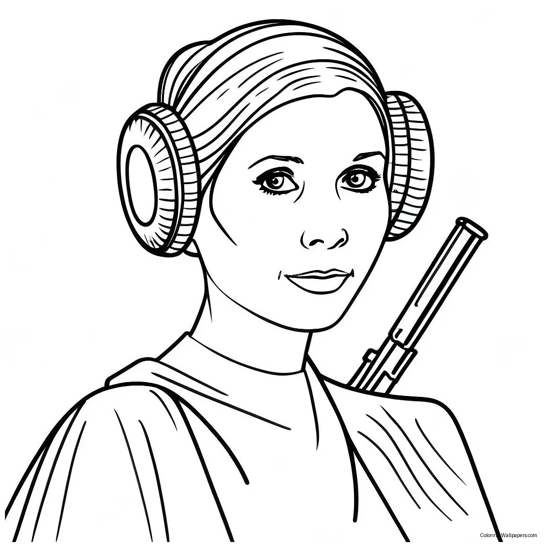 Princess Leia Coloring Page (17670-13951)