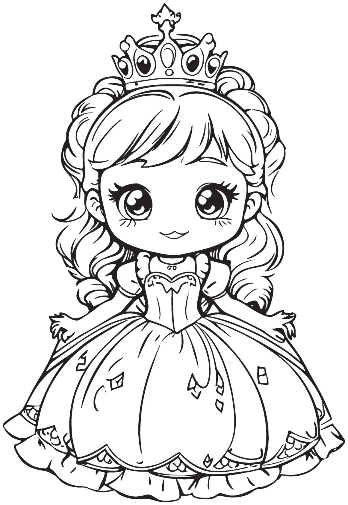 Princess coloring page