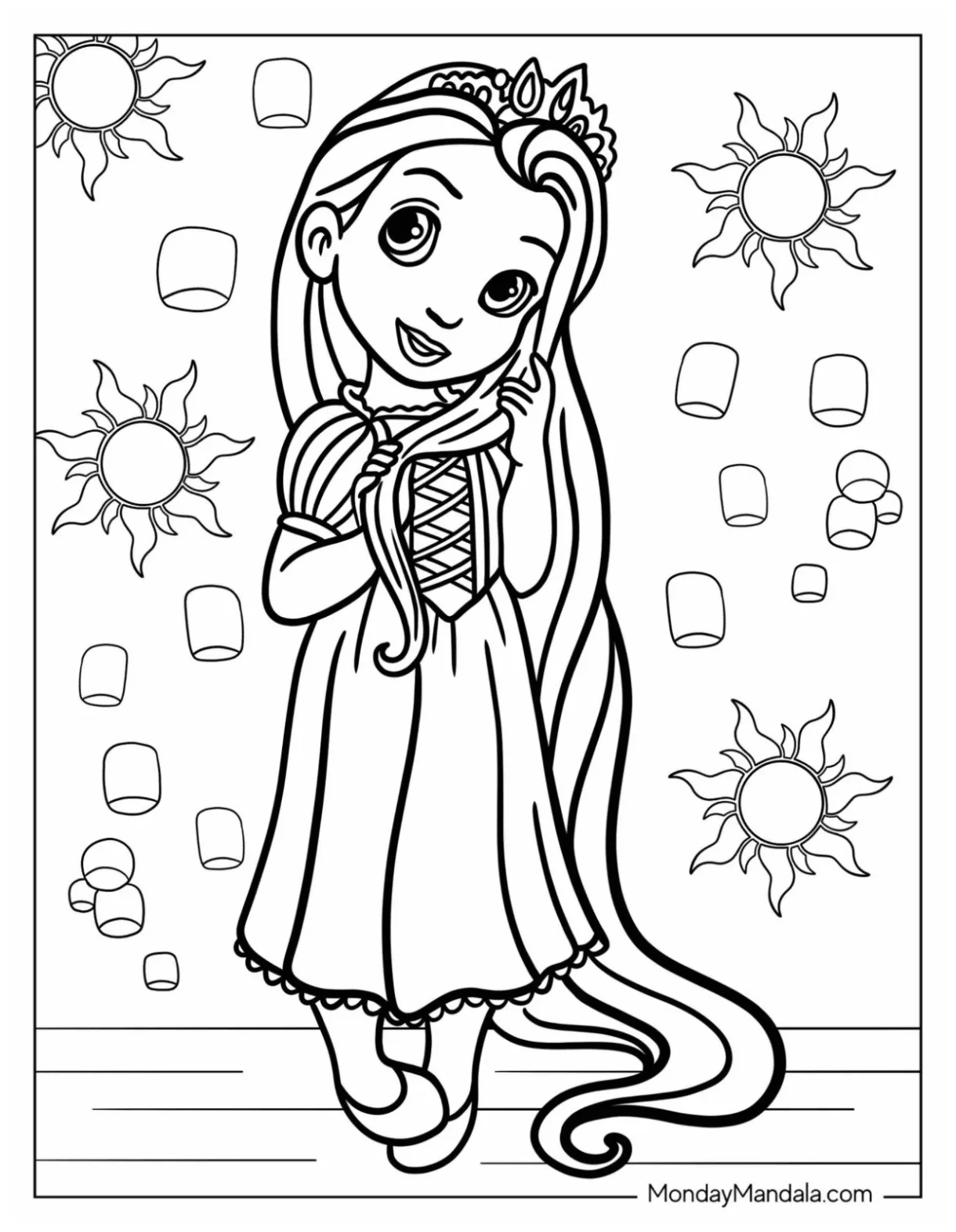 36 disney princess coloring pages free pdf printables printable coloring page