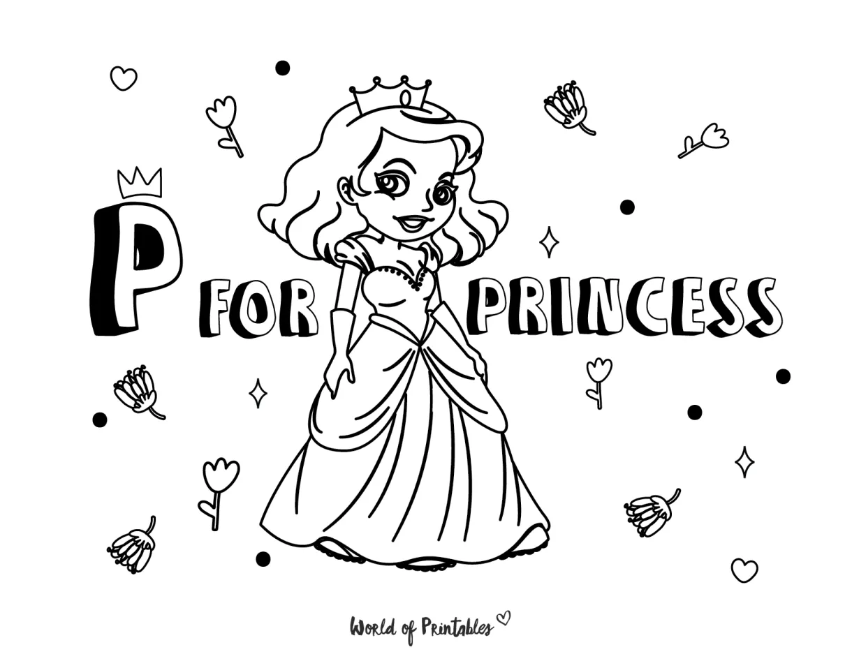 50+ best princess coloring pages free printables for kids world of