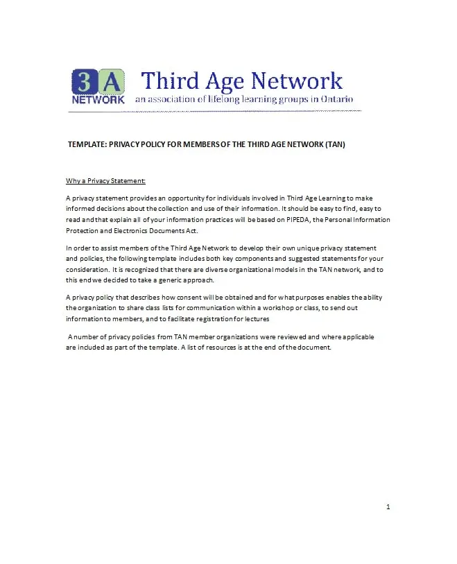 50 Best Privacy Policy Templates [with GDPR] - TemplateArchive