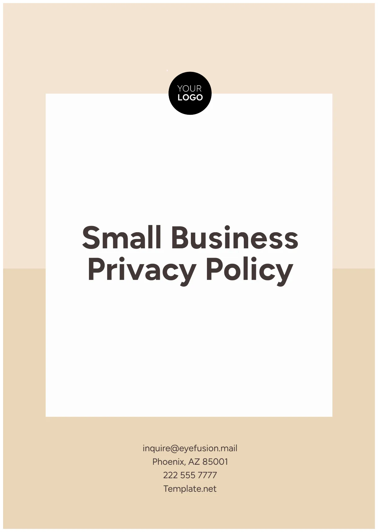 Free Business Privacy Policy Template to Edit Online