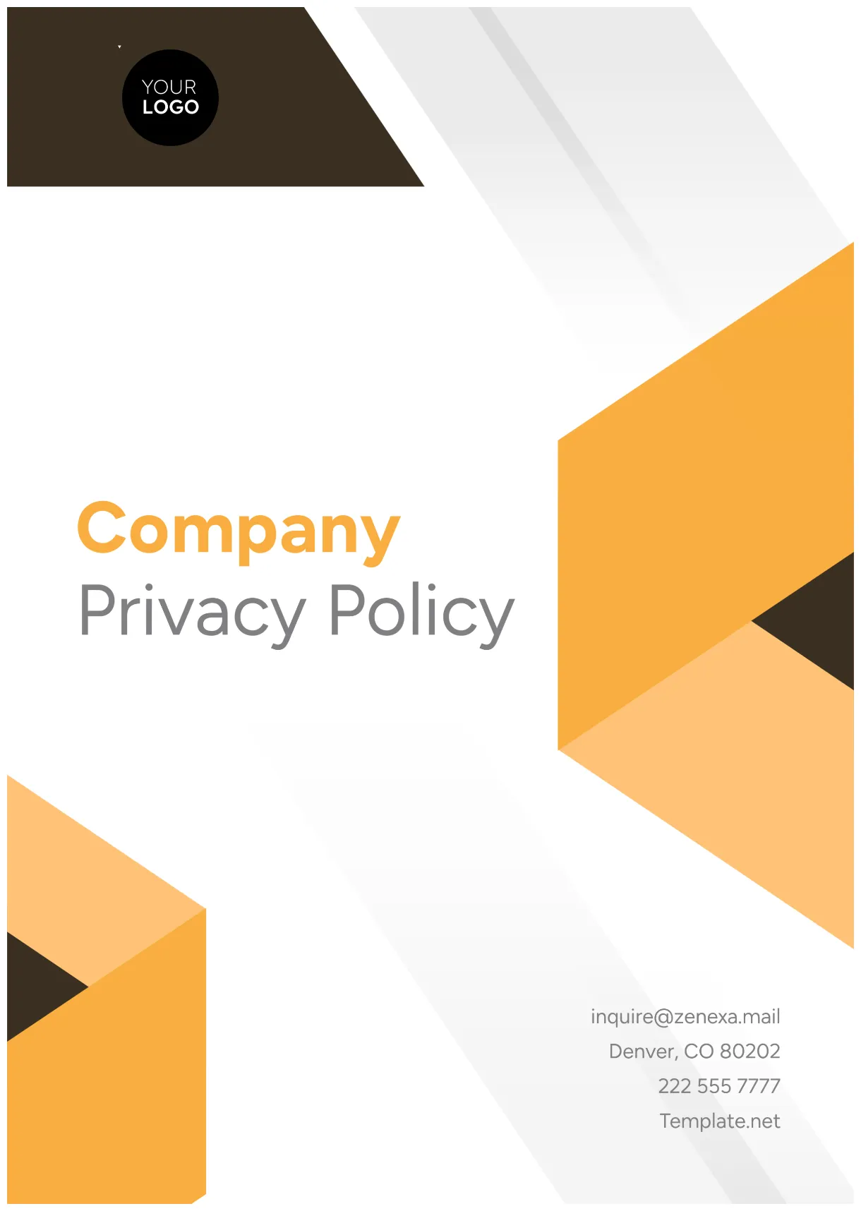Free Privacy Policy Templates to Edit Online