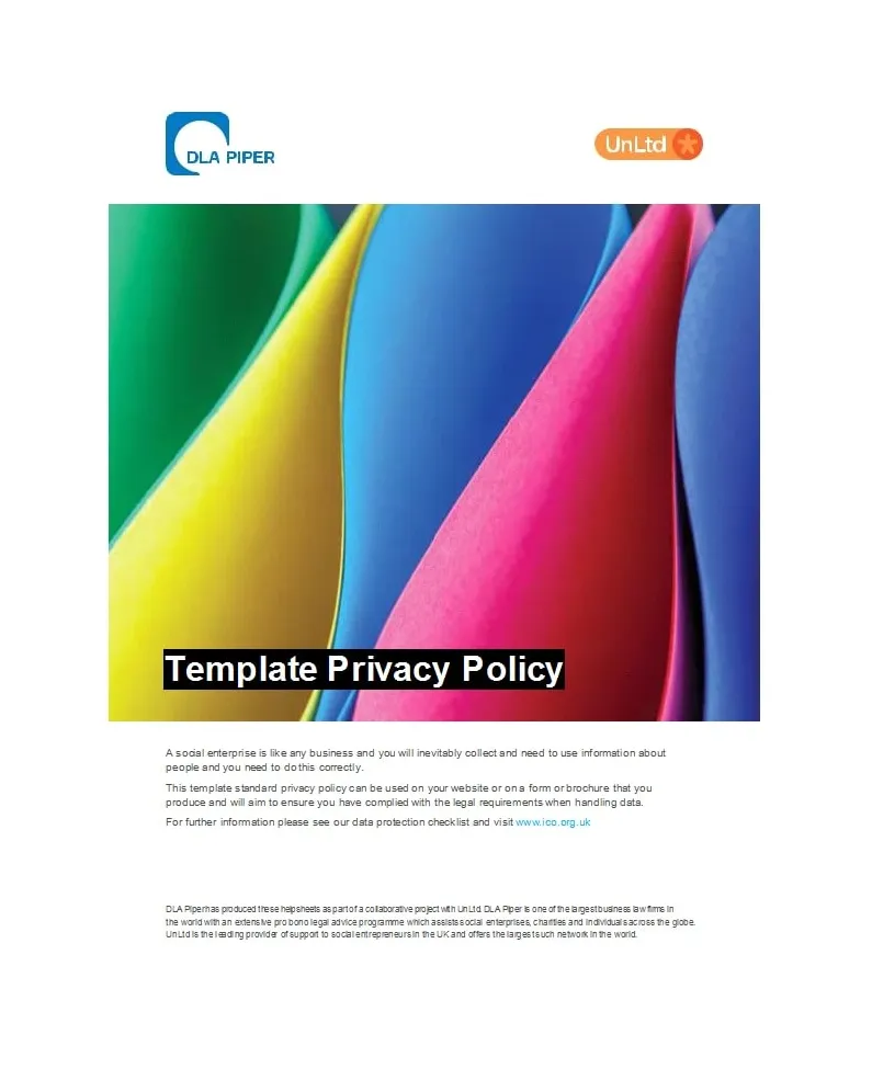 50 Best Privacy Policy Templates [with GDPR] - TemplateArchive