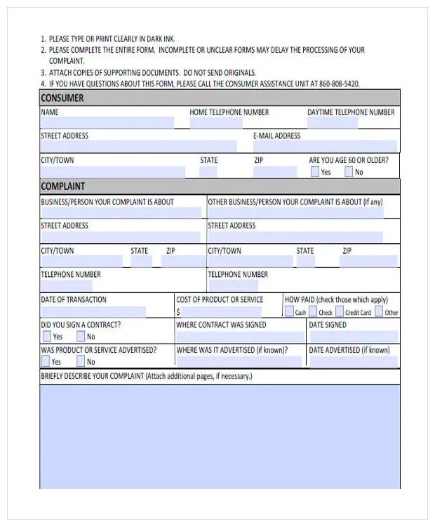 68+ Complaint Letters in PDF | Free & Premium Templates