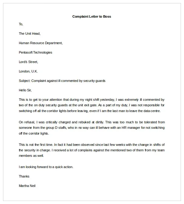 Simple Product Complaint Letter Format Painter Cv Sample Pdf Best