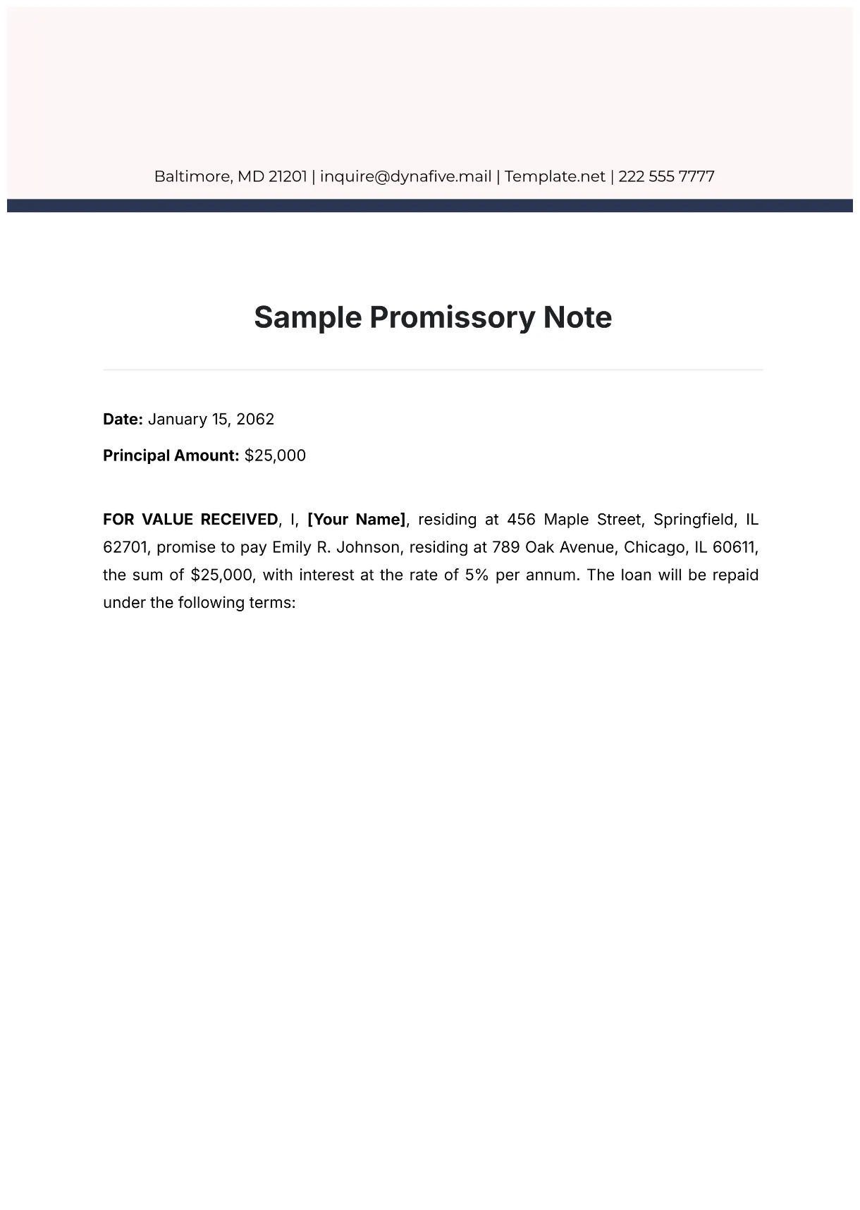 Free promissory note for hospital bill template to edit online