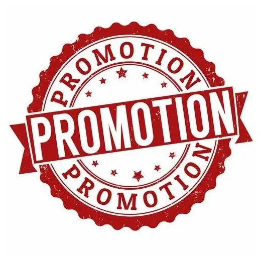 Printed paper vinyl promotion label printing, for promotional offers