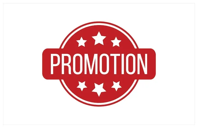 Premium vector red promotion rubber stamp seal vector