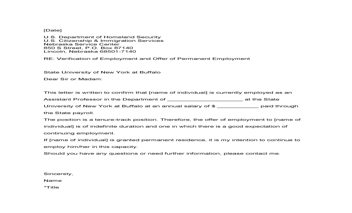 40 s [employment verification letters]