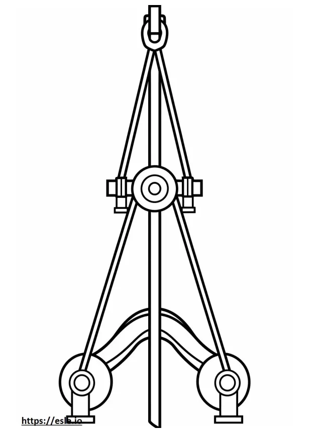 Pulley coloring page printable coloring page