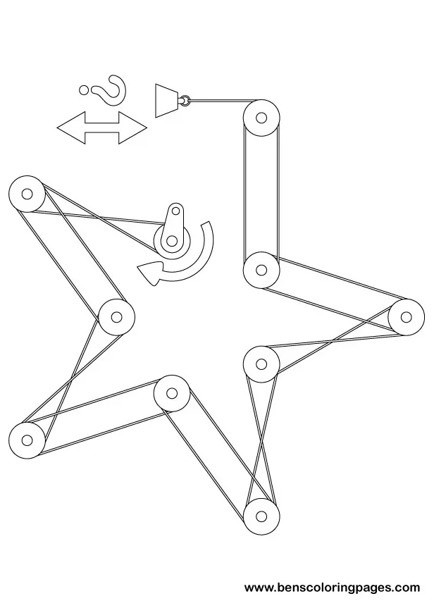 Pulley of coloring pages coloring pages